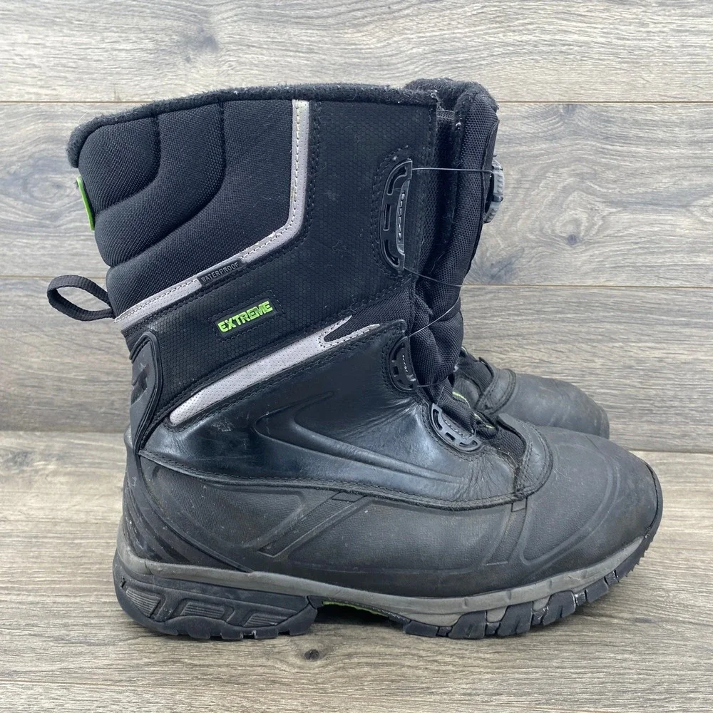 RefrigiWear Extreme BOA Boots Mens 12M Black Waterproof Insulated 1700CR